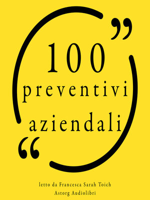 cover image of 100 preventivi aziendali
